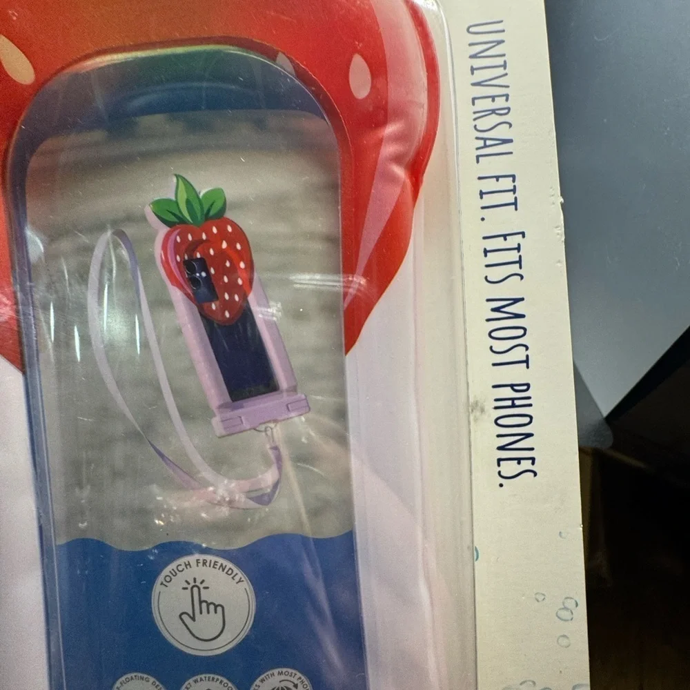 NWT Strawberry Waterproof Phone Pouch